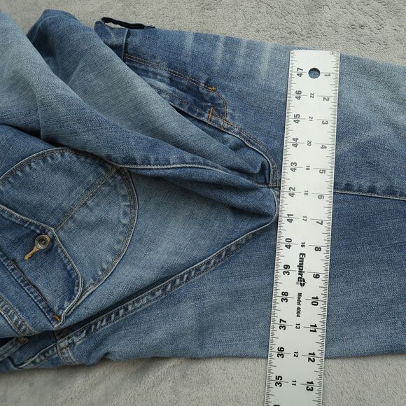 Lucky Brand Jeans Women's Size 14/32 Blue Mid-Rise Sweet Crop Denim 24.5" Inseam - Picture 6 of 16